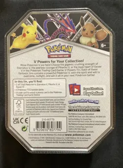 Pokemon SHSW V Powers Pikachu Tin Factory New Sealed - Image 2