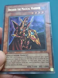 Yugioh Card - Breaker The Magical Warrior 1st Edition MFC-071 Ultra Rare HP - Image 1