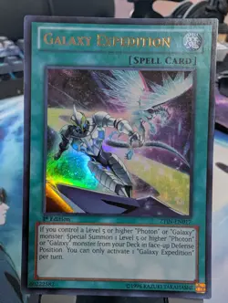 YuGiOh! Galaxy Expedition ZTIN-EN017 Ultra Rare 1st Ed - Image 1