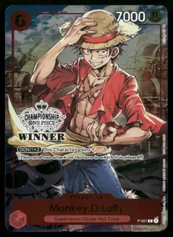 Monkey.D.Luffy P-001 - Store Winner Prize Championship Promo English ONE PIECE - Image 1