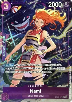 ***FOIL Nami Premium Card Collection Vol 4 (OP-PR)*** One Piece Kid Icarus - Image 1
