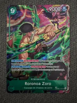 ONE PIECE TCG - Zoro TR Treasure Rare FRENCH MINT OP11 (OP06-118) - Image 2