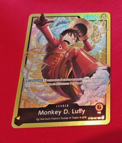 ONE PIECE CARD GAME HOLO CARTE FRANCAISE ST29 LUFFY ST29-001 LEADER FR MINT - Image 1