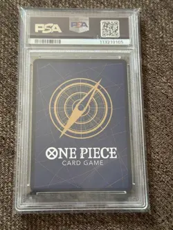 One Piece Card Game Silvers Rayleigh SP OP-11 Supersonic Fist R PSA9 Card - Image 2