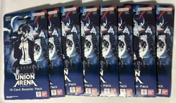 x8 UNION ARENA SOLO LEVELING Sleeved 12ct Booster Pack Factory Sealed NEW - Image 1
