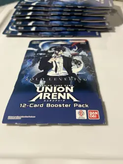 x8 UNION ARENA SOLO LEVELING Sleeved 12ct Booster Pack Factory Sealed NEW - Image 2