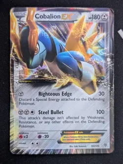 Cobalion EX 93/135 - Ultra Rare Holo - BW Plasma Storm - Pokemon Card - HP - Image 1