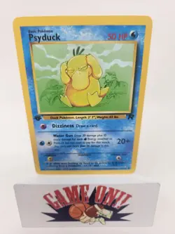 PSYDUCK 65/82 1st Edition Team Rocket WOTC TCG Pokemon Card NM BUF - Image 1