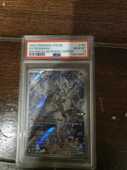Pokemon TCG N's Reshiram STAMPED Illustration Rare Promo Card 167/159 PSA 10 GEM - Image 1