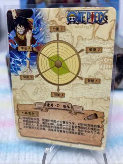 One Piece Luffy in rescue Anime Manga SSR RARE Mint Holo Trading Card CCG TCG - Image 2
