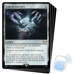 ICON OF ANCESTRY X4 Warhammer 40,000 Magic MTG MINT CARD - Image 1