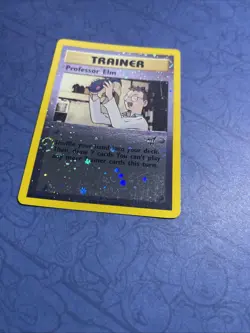 POKEMON PROMO CARD - BEST OF GAME - #3 PROFESSOR ELM (2003) (REV HOLO) RARE NM - Image 2