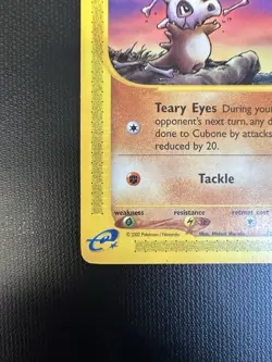 2002 Cubone #72/147 Aquapolis Edition Card Non Holo ID: C-24-# UNGRADED - Image 2