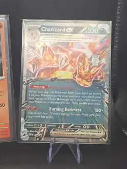 Pokemon TCG Charizard EX SVP196 Blackstar Promo Card Pack Fresh + 2 Promos - Image 2