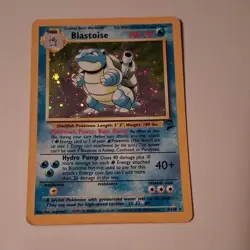 Pokemon Blastoise 2/130 Base Set 2 Holo Card Lot of 3 English 2000 - Image 1