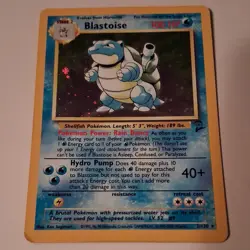 Pokemon Blastoise 2/130 Base Set 2 Holo Card Lot of 3 English 2000 - Image 3