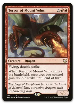 Terror of Mount Velus #145 (NM) Forgotten Realms AFC Magic MTG - Image 1