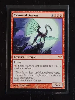 Moonveil Dragon #99 MTG [Dark Ascension] Mythic Red Creature Regular NM - Image 1