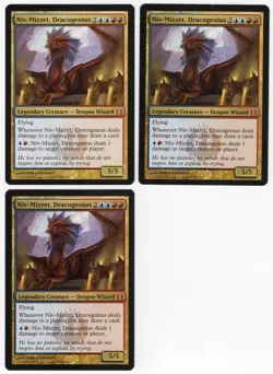 Niv-Mizzet Dracogenius x3 3x 2012 Return to Ravnica Legendary Creature MTG NM A1 - Image 1