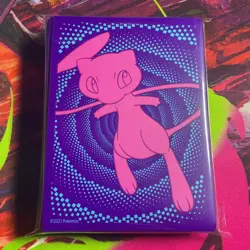 Pokemon TCG Fusion Strike Mew Card Sleeves Sealed - Image 1
