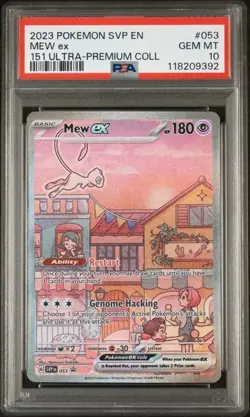 Pokemon Scarlet & Violet Promo SVP/053 Mew EX Ultra Premium Collection PSA 10 - Image 1