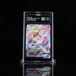 2021 POKEMON SWSH FUSION STRIKE #114/264 MEW VMAX FULL ART TAG VERIFIED - Image 1