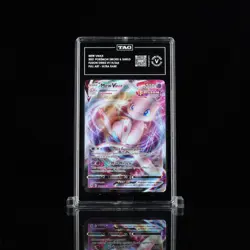 2021 POKEMON SWSH FUSION STRIKE #114/264 MEW VMAX FULL ART TAG VERIFIED - Image 1