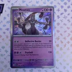 Pokemon - Mewtwo 150/165 - Scarlet & Violet 151 - Holo Rare - Near Mint - Image 1