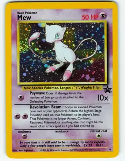 Mew - Holo - #9 WOTC Black Star Promo - Pokemon TCG - 2000 - Image 1