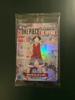 Monkey.D.Luffy (055) (College Basketball US Voyage) P-055 One Piece Promotion... - Image 1