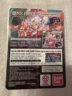 Bandai Namco One Piece Monkey.D.Luffy College Basketball Promo Holo P-055 - Image 2