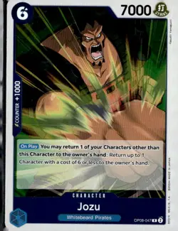 Jozu OP08-047 Rare Two Legends One Piece Foil Near Mint - Image 1