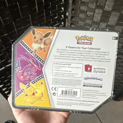 Pokemon V Powers Tin Pikachu V Booster Promo Card English 2020 Sealed Box - Image 2