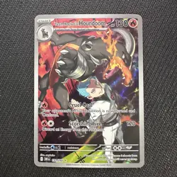 Pokemon TCG Team Rockets Houndoom Illustration Rare Card 191/182 Destined Rivals - Image 1