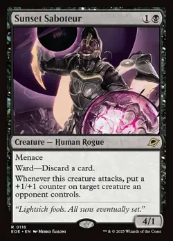 Sunset Saboteur Light Play, English Magic the Gathering MTG Edge of Eternities - Image 1