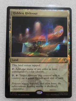 Hidden Hideout (Surge Foil) Teenage Mutant Ninja Turtles Commander TMC 0043 MINT - Image 1