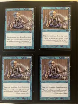 carte magic 4 Meditate Meditare Signed Susan Van Camp Mtg Firmate Mtg Premodern - Image 1