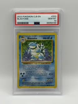 Pokemon TCG Blastoise Holo Card 003/034 PSA 10 Classic Collection english CLB - Image 1