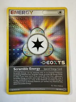 Pokemon TCG Scramble Energy EX Deoxys Reverse Holo 95/107 2005 - Image 1
