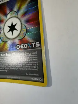 Pokemon TCG Scramble Energy EX Deoxys Reverse Holo 95/107 2005 - Image 2