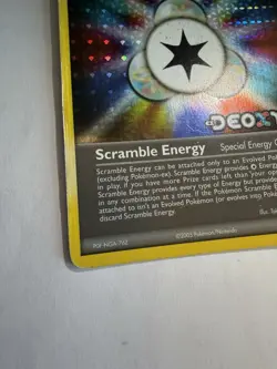 Pokemon TCG Scramble Energy EX Deoxys Reverse Holo 95/107 2005 - Image 3
