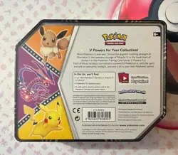 V Powers Tin - Pikachu V - 5 Packs - Pokemon TCG Collection 2020 - Image 2