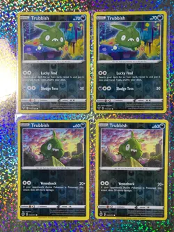 Pokemon TCG Reverse Holo Trubbish: Vivid Voltage 110/185; Champions Path 043/073 - Image 1