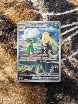 Pokemon TCG Cynthia's Roserade 184/182 Sv10: Destined Rivals Illustration - Image 1