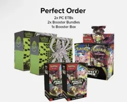 [PRESALE] Pokemon Center Perfect Order PC 2 ETB, 1Booster Box, 2 Booster Bundles - Image 1
