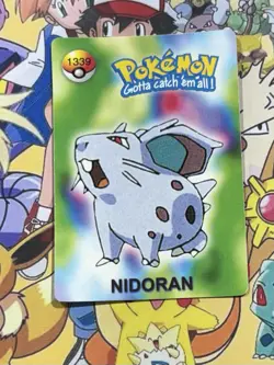 Pokemon Vintage Pocket Monsters Vending HOLO Prism Sticker 1998 Nintendo Japan - Image 2