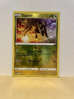 134/195 ZYGARDE REVERSE HOLO SILVER TEMPEST POKEMON CARD - Image 1