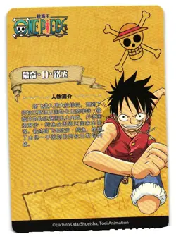 Monkey D Luffy SR OP-ABT-TM01-033 Alabasta One Piece Anime TCG CCG Anime Card - Image 2