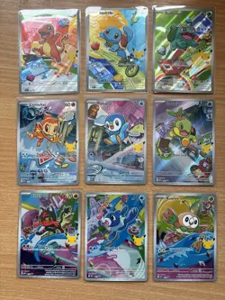 Pokemon TCG First Partner Illustration Collection 2026 Promos Full Set 9 Cards - Image 1