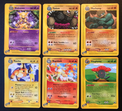 Expedition Base Set Pokemon cards 6 rare Alakazam Golem Machamp Raichu Rapidash - Image 1